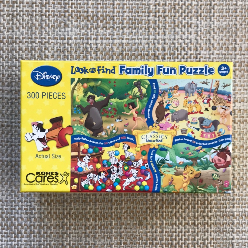 Disney Look and Find Family Fun Puzzle